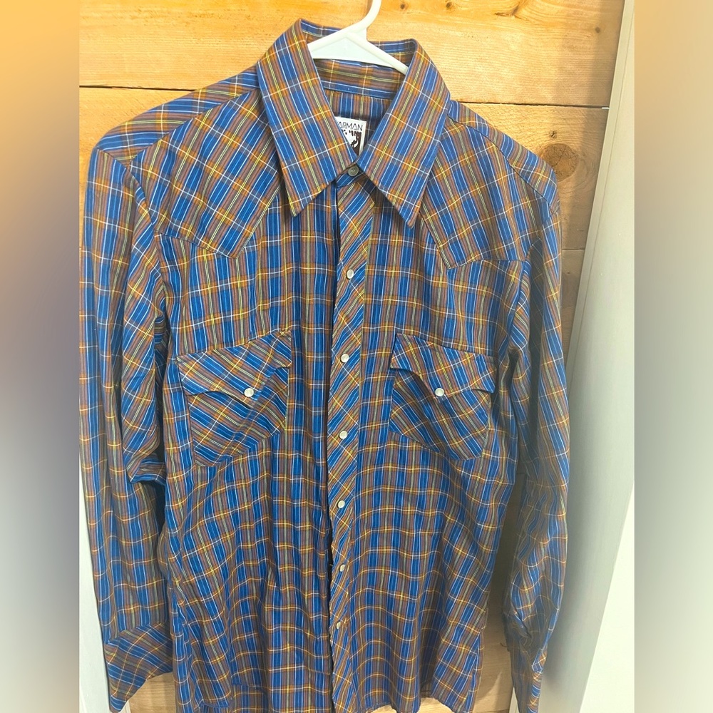 Vintage western pearl snap shirt